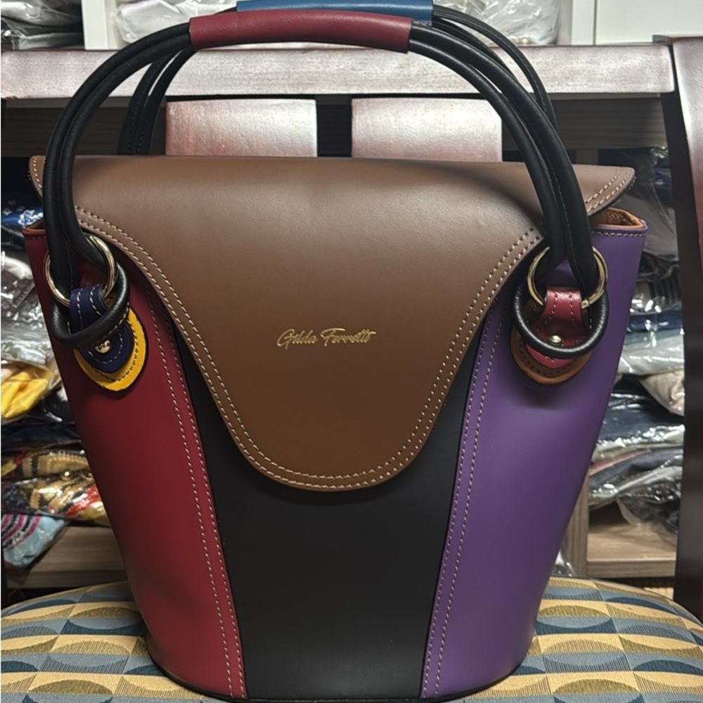 Italian leather bags multicolored Tote bags